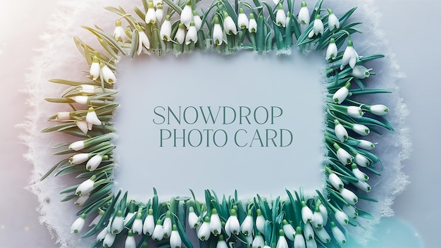 a picture of a snowman card with a white card in the middle