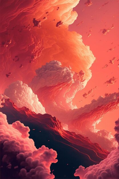 Picture of some clouds in the sky generative ai