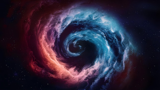 a picture of a spiral galaxy with a blue background