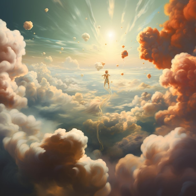 Picture of the stunning Gates of Heaven is an example Ai generated art