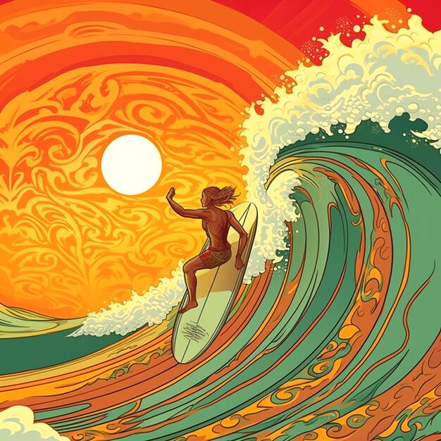 Picture of surfer