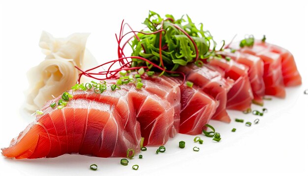 a picture of sushi on a white background