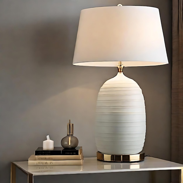 a picture of a table lamp that adds a touch of elegance to the room AI