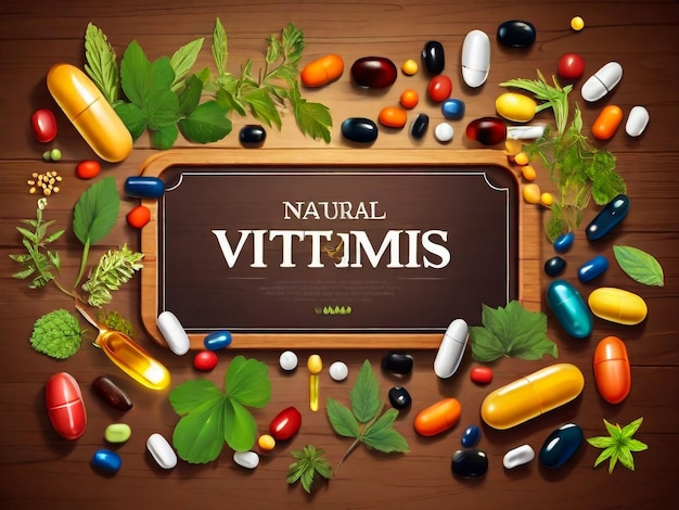 a picture of a tablet with the words natural medicine on it