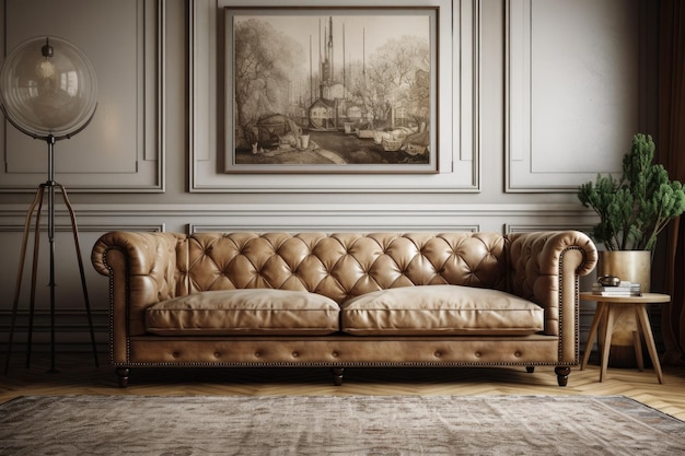Picture of a traditional sofa in a living room