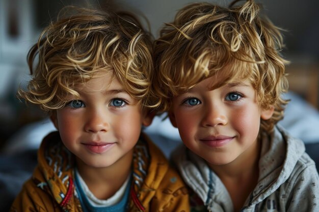 picture of twins people close up portrait