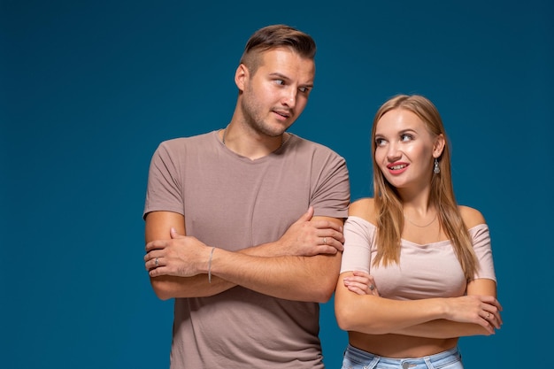 Picture of two friends standing next to each other. They finally decided to start business together.