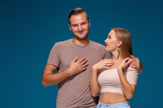 Picture of two friends standing next to each other. They finally decided to start business together.