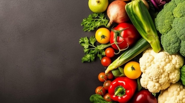 Изображение овощей, включая овощи и фрукты и овощи.