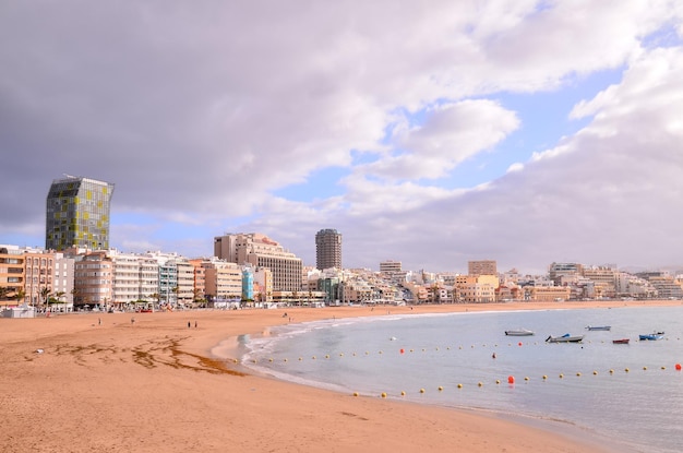 Picture View of a Tropical Beach near the City