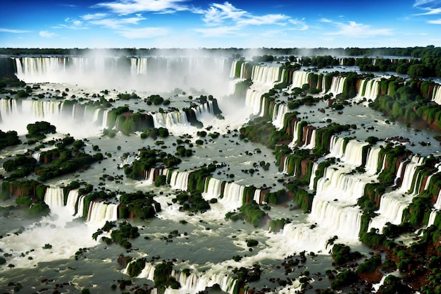 A picture of a waterfall with the word waterfalls on it