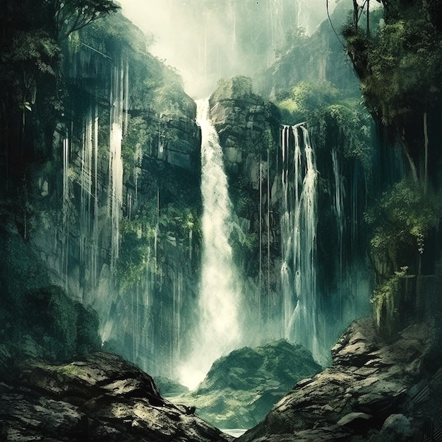 picture of waterfall