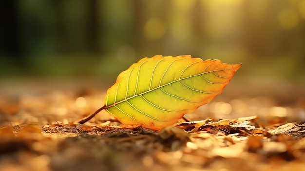 Picture of a withered leaf