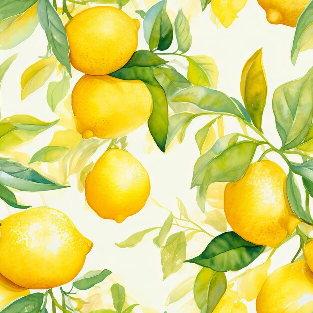 Pictures of fruits with watercolors patterns