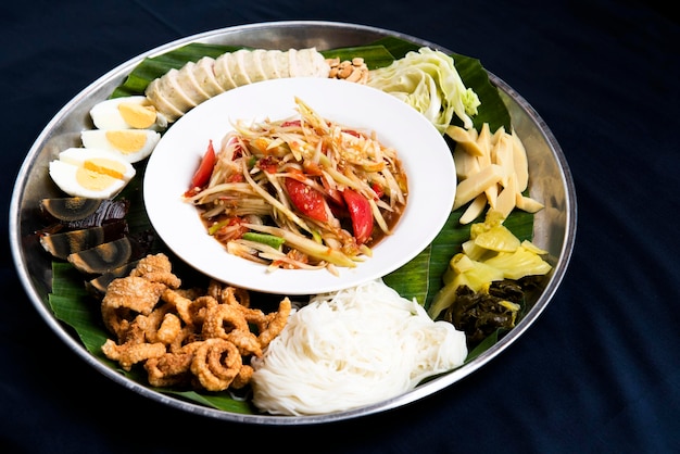 Pictures of Thai food Isaan food famous in Asia