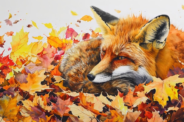 Photo pictures of wild animals with watercolors