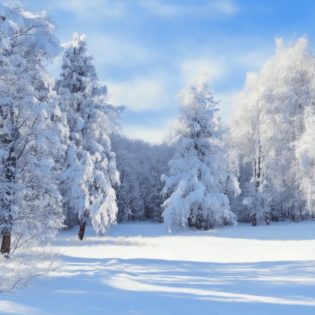 Premium AI Image | pictures in winter illustration