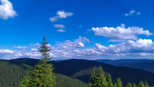 Picturesque and beautiful landscapes of golden autumn in the mountains of the carpathians the alps