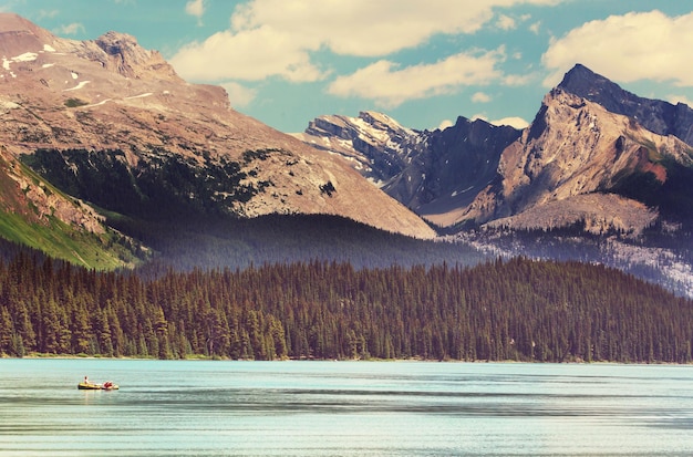 Picturesque Canadian mountains in summer