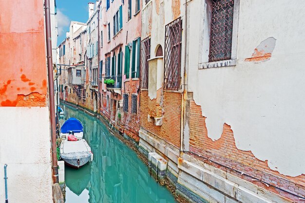 Picturesque canal in Venice Italy