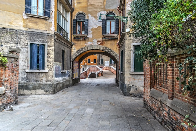 Picturesque corner in Venice Italy