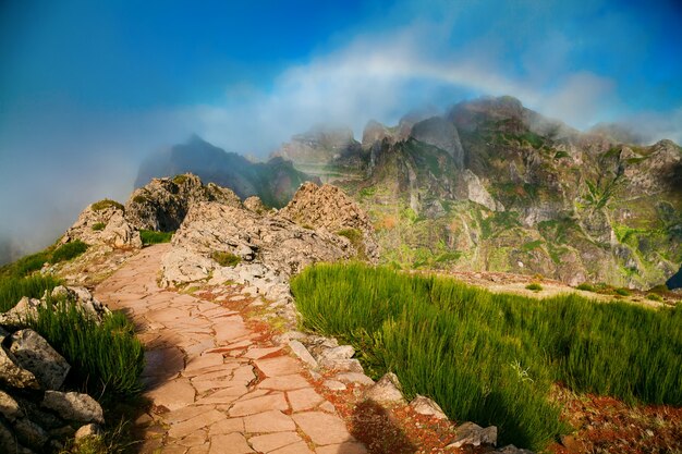 Picturesque Footpath at the Pico do Arieiro