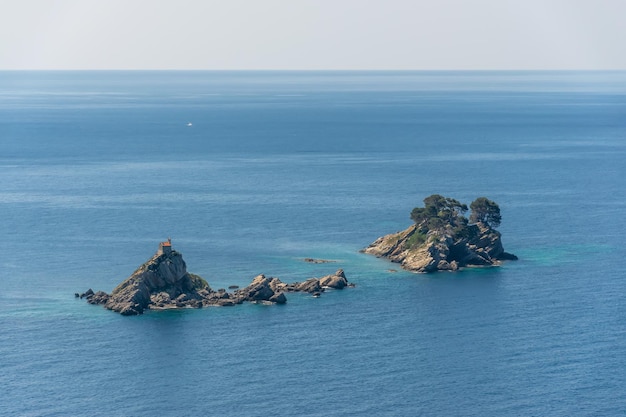 The picturesque island of Katic and Holy Sunday Petrovac Montenegro