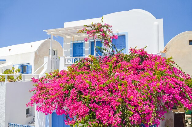 La pittoresca isola di santorini in grecia