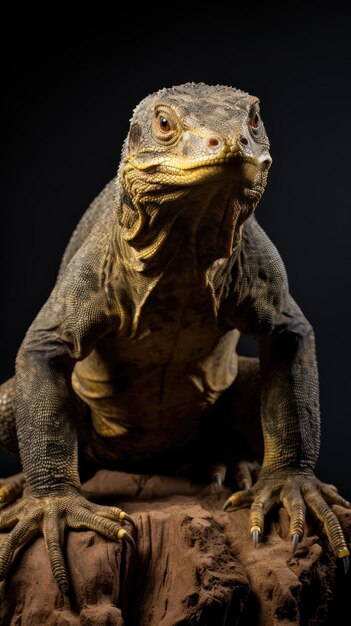 picturesque Komodo dragon figurine