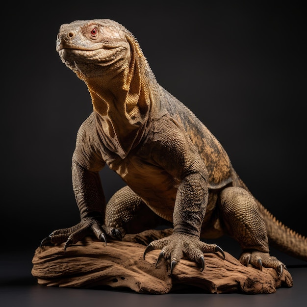 picturesque Komodo dragon figurine