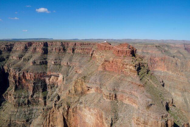 Picturesque landscape of Grand Canyon National Park during sunny day Arizona USA