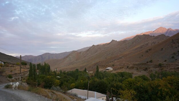 Picturesque landscape in the mountains