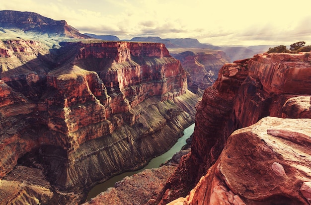 Picturesque landscapes of the Grand Canyon