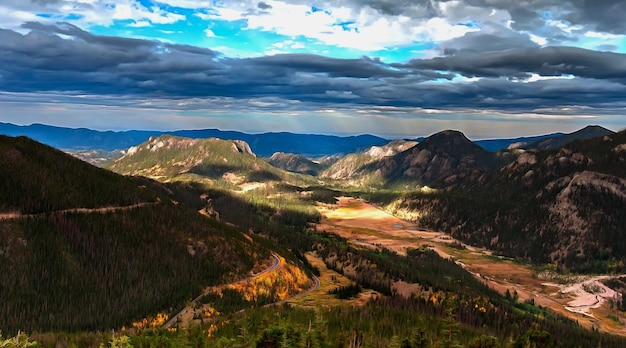 Picturesque mountain area