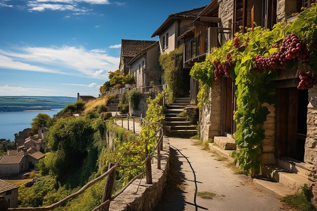 Picturesque Vineyards in Saintmilion Famous Wine