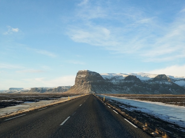 Picturesque winter landscape of Iceland.