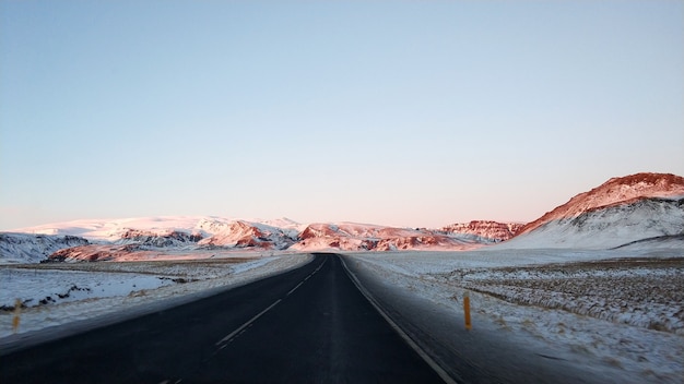 Picturesque winter landscape of Iceland.