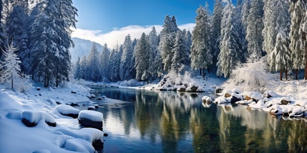 A picturesque winter wonderland