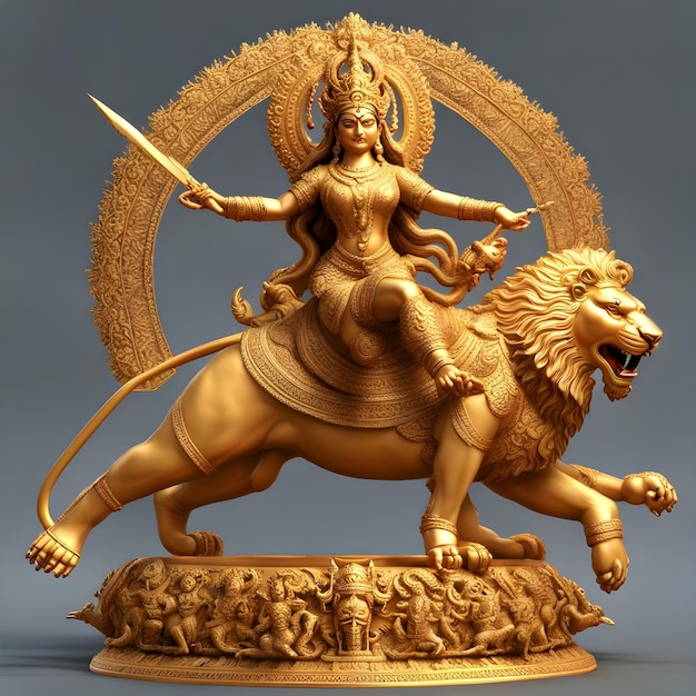 Photo a picutre of goddess durga