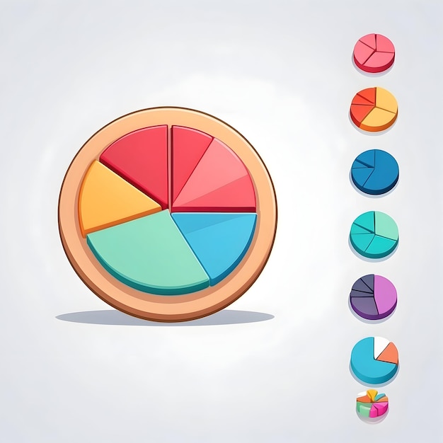 Pie chart icon Business graph Data visualization Chart diagram Statistical graph Financial char