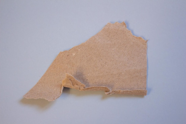 A piece of brown cardboard with a hole in the middle that says'i'm a paper '