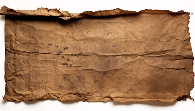 Photo a piece of brown paper