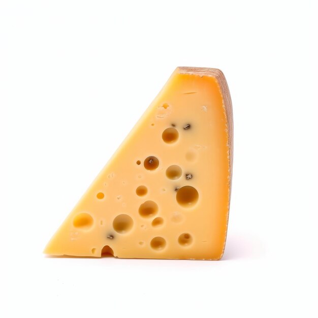 Piece of cheese isolated Illustration AI GenerativexA