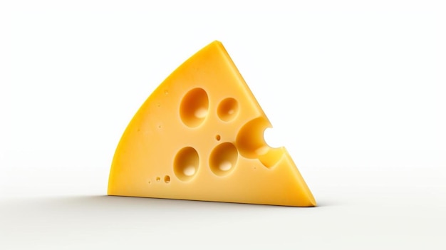 a piece of cheese with holes in it