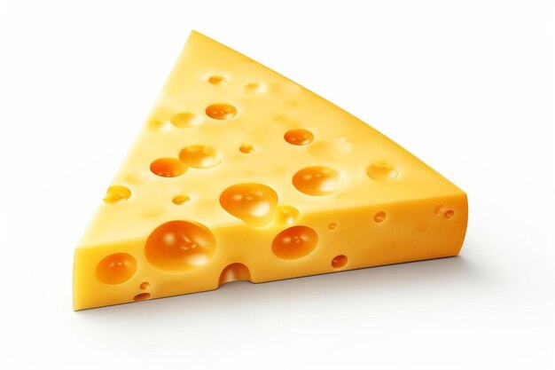 a piece of cheese with holes on it