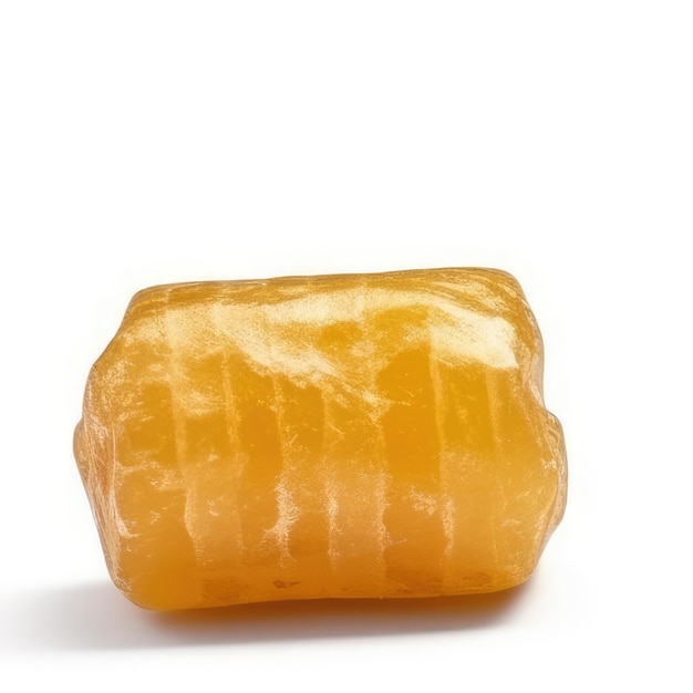 A piece of food that is orange