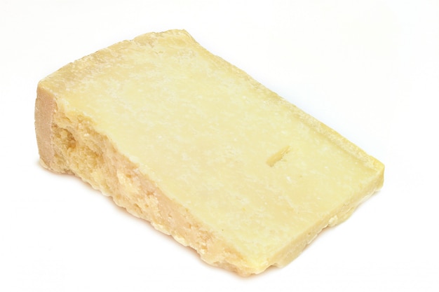 Photo piece of grana cheese