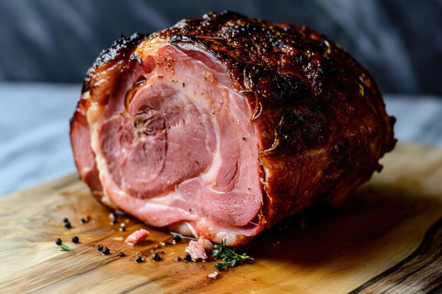 A piece of meat on a cutting board