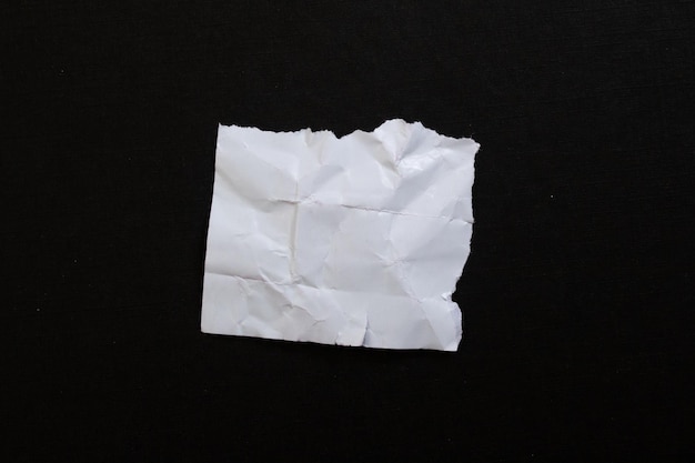 A piece of paper that has been torn off