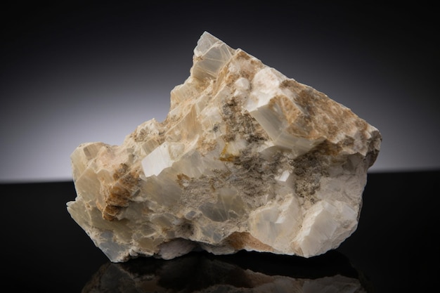 A piece of quartz from the mineral stone collection